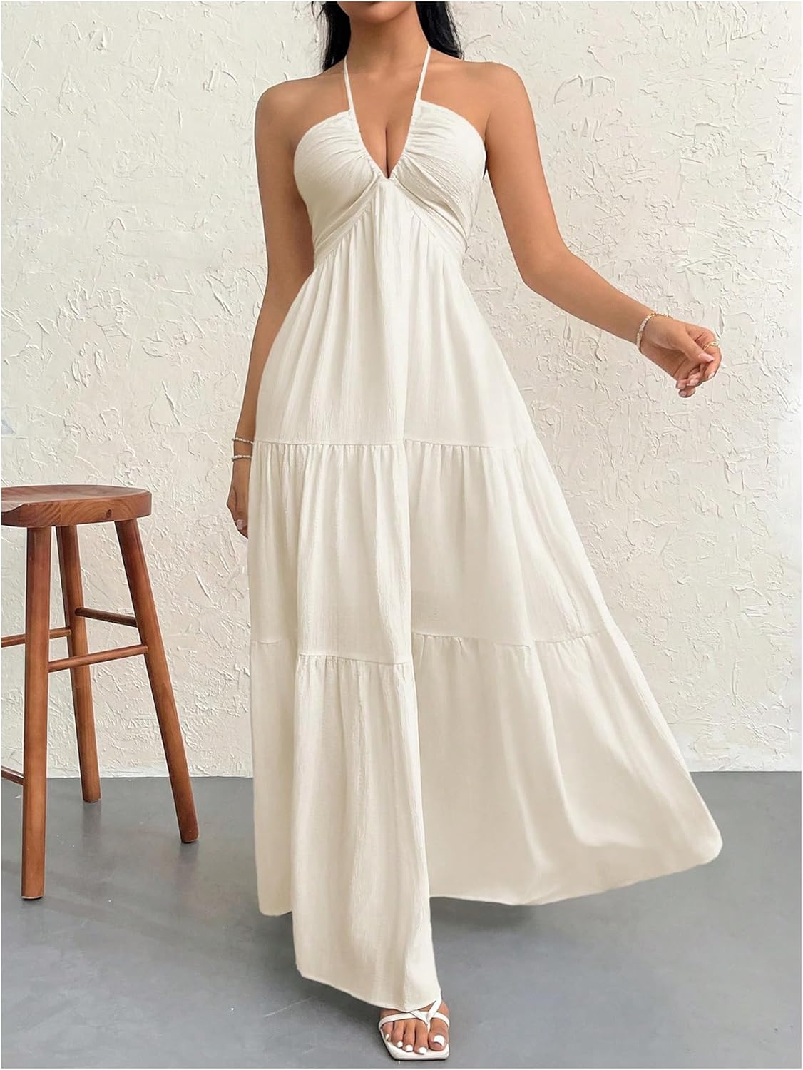Abito maxi Fluido Elegante - Taglio Afinante e Confortevole