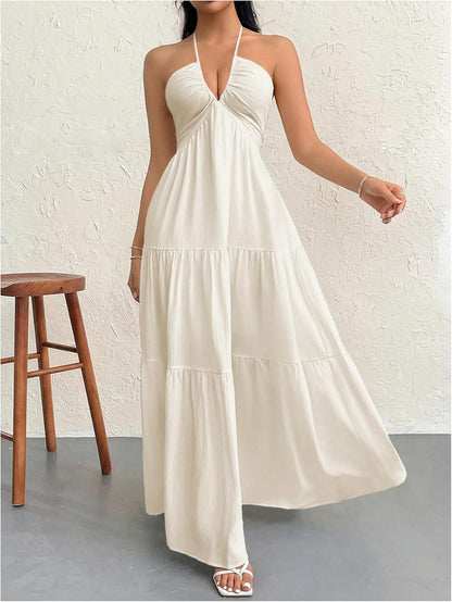 Abito maxi Fluido Elegante - Taglio Afinante e Confortevole