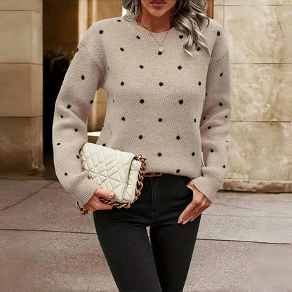Nicole - Maglione in maglia a pois