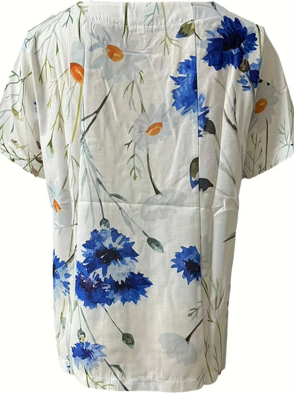 Sienna – Blusa con Dettaglio con bottoni Floreali