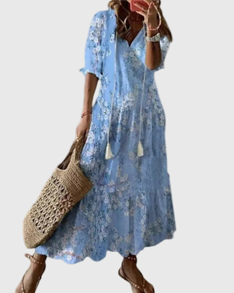 Amalia | Abito maxi Boho Vintage estivo