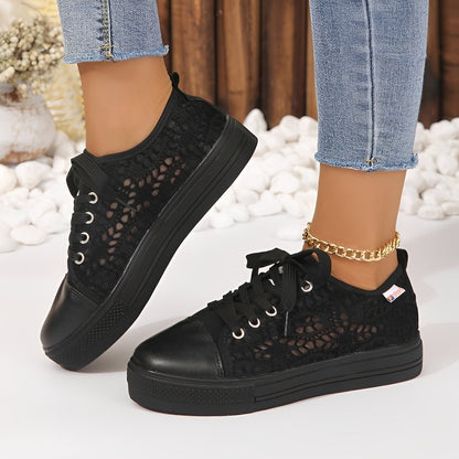 Jesse - Sneakers casual con lacci e suola plataforma da donna