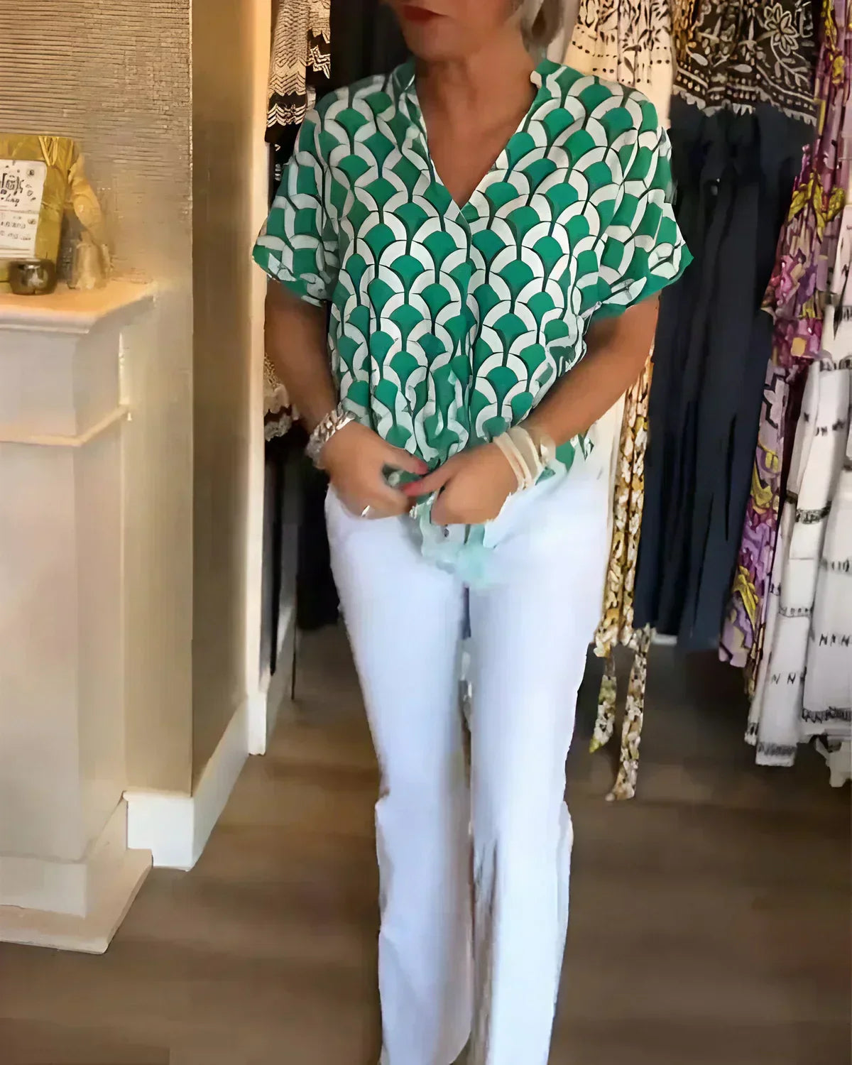 BLUSA STAMPATA ELEGANTE SOLVEIG