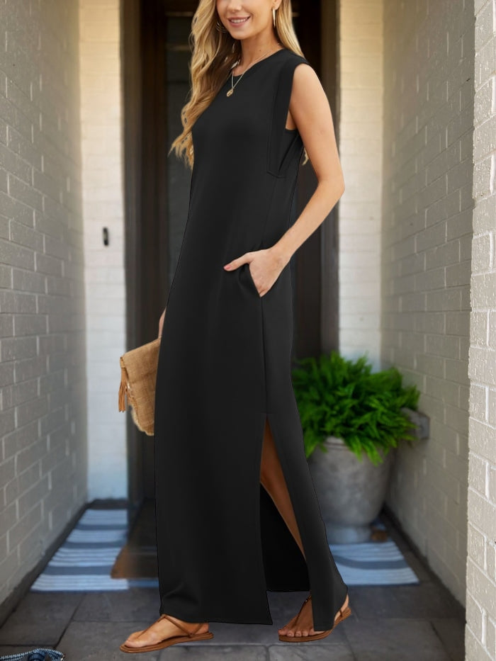 Riley™ - Abito di Lino Elegante con Dettagli Hechos a mano