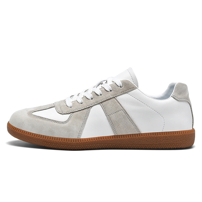 Irene - Sneakers eleganti in pelle e lona per donna