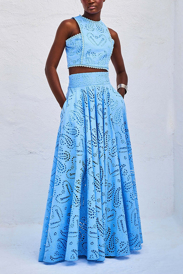 Completo in pizzo Maura