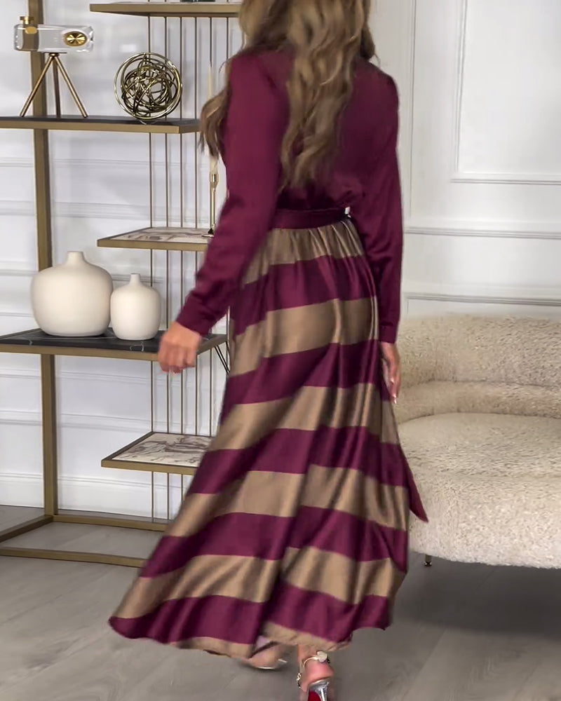 Ariana - Abito di Eleganza A righe
