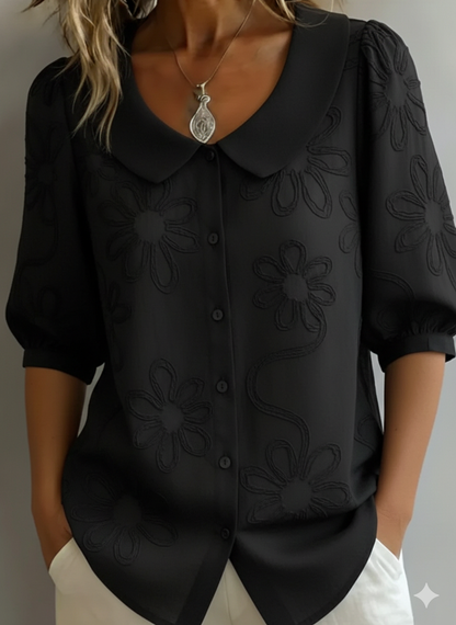 Aurélie — Blusa leggera floreale eleganza naturale