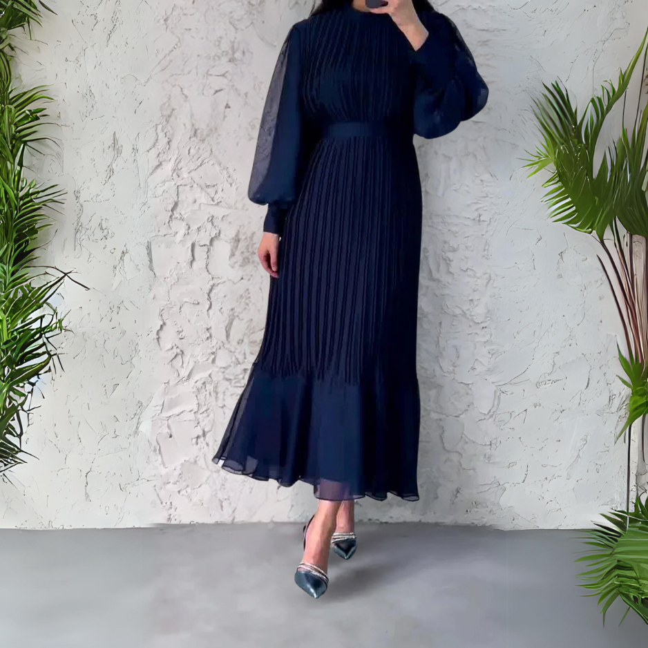 Abito da sera Elegante Otoñal con Dettagli di Tul