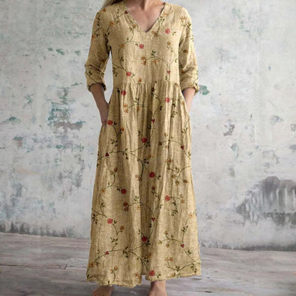 Ella – Abito Floreale Elegante di Qualità Premium