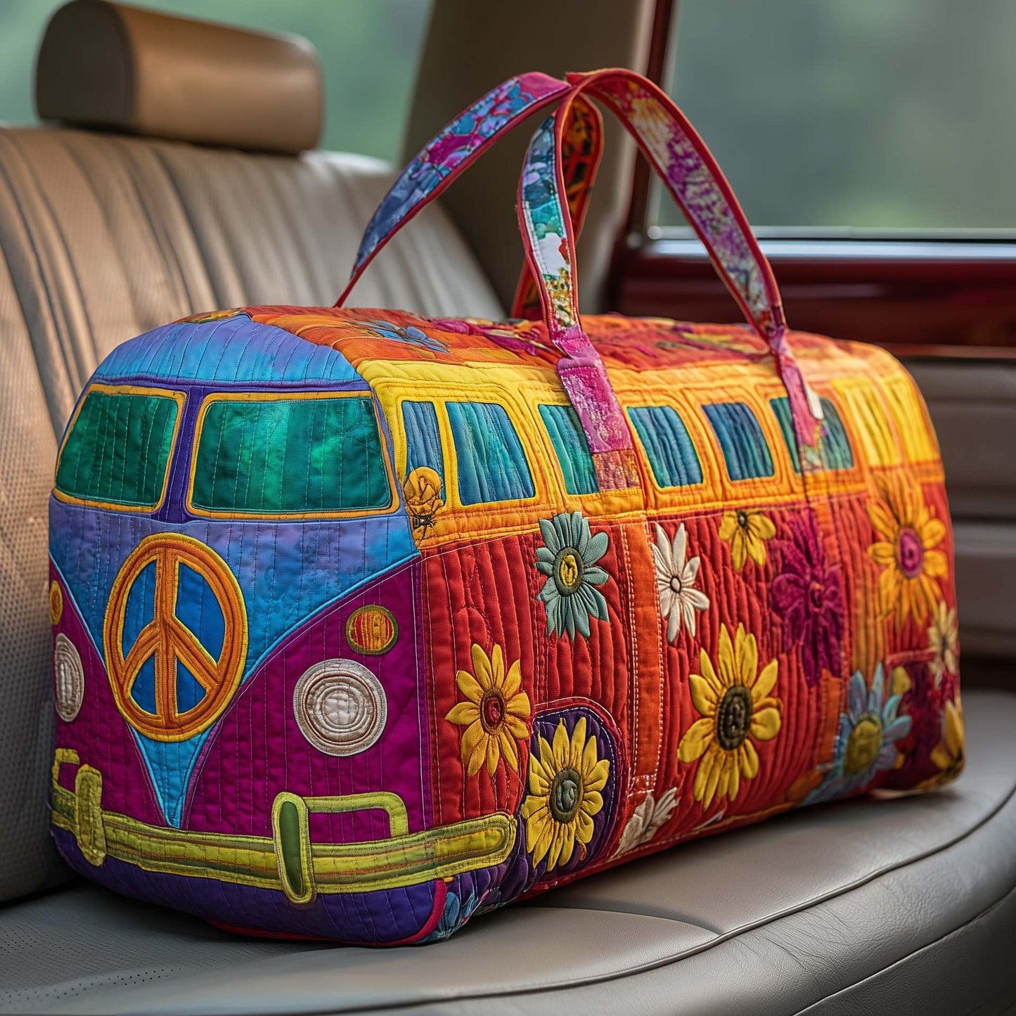 Luna – Borsa da Viaggio Trapuntata con Design Artigianale