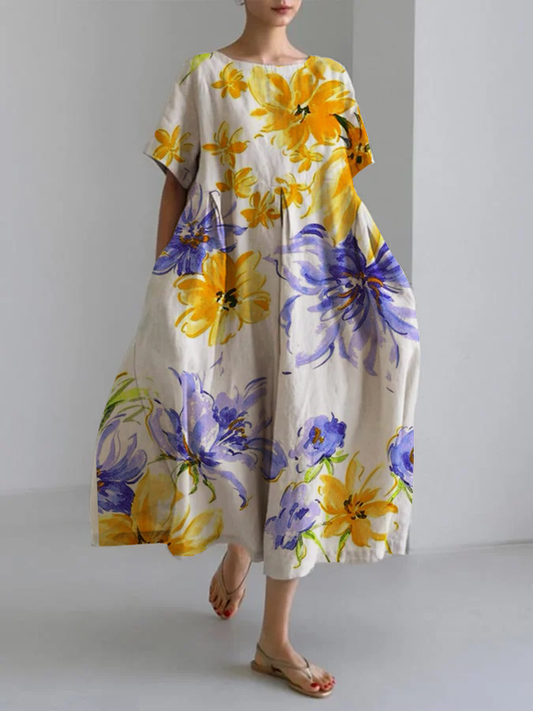 Mabel - Abito Maxi Floreale Elegante da donna