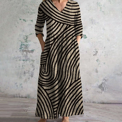 Kaida – Abito a Righe Vintage