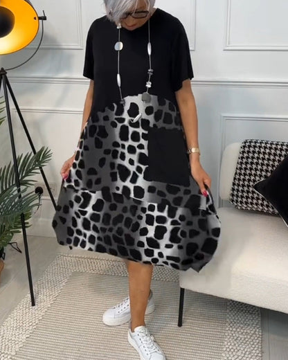 Olivia | Abito Casual Stampato con tasche