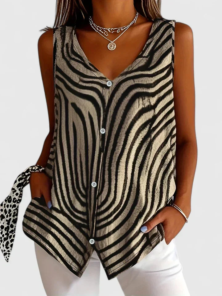 SHANE – CAMICIA RILASSATA DI BOTTONI CON scollo a V