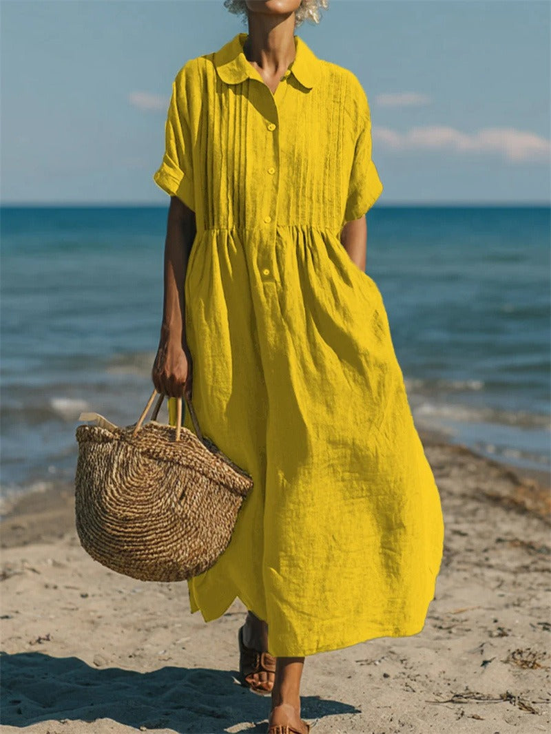Alice™ | Abito chemisier di Bottoni in cotone