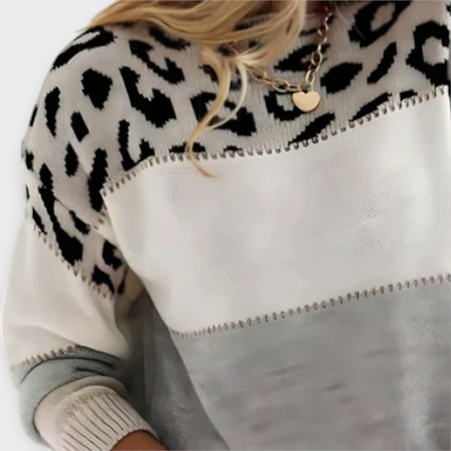 Kay - Maglione Casual di Leopardato