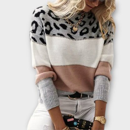 Kay - Maglione Casual di Leopardato