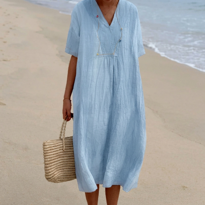 Silvana™ | Abito maxi Texturizado Rilassato.