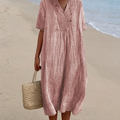 Silvana™ | Abito maxi Texturizado Rilassato.