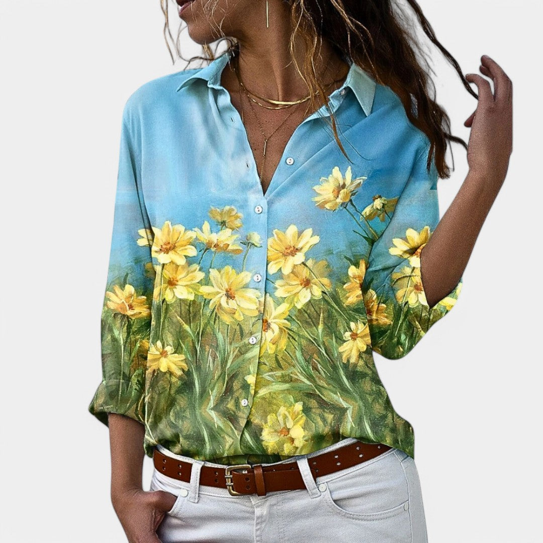 Tess | Blusa da donna con maniche lunghe e stampa elegante
