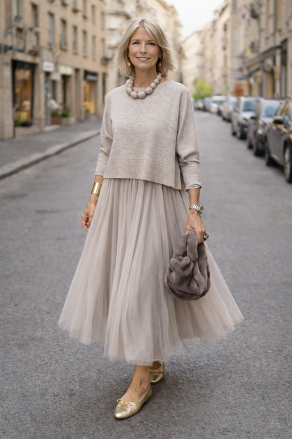 Completo coordinato donna 2 Piezas: Abito e Top di Manica lunga