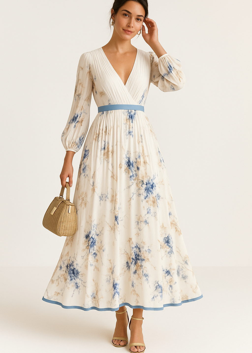Katie | Abito Maxi Floreale Elegante