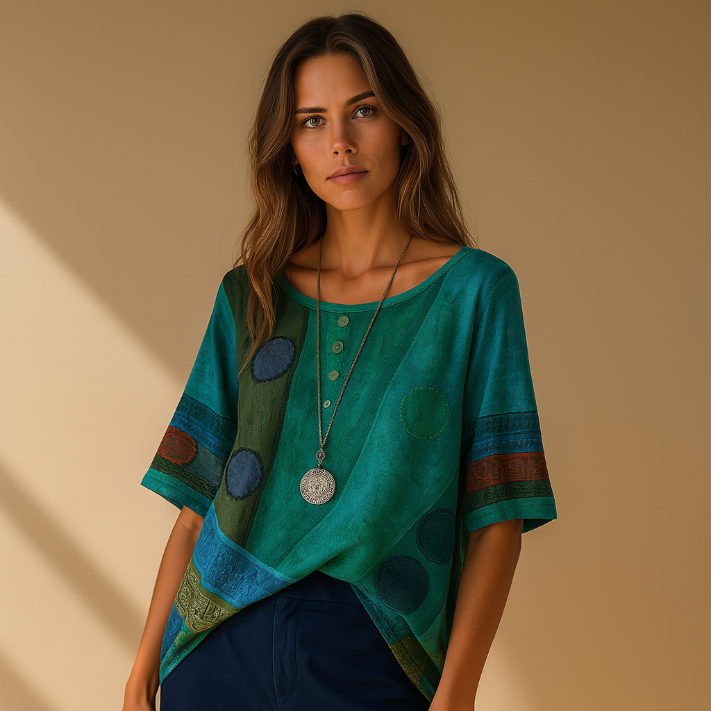 Valarie – Top Bohemio Colorato
