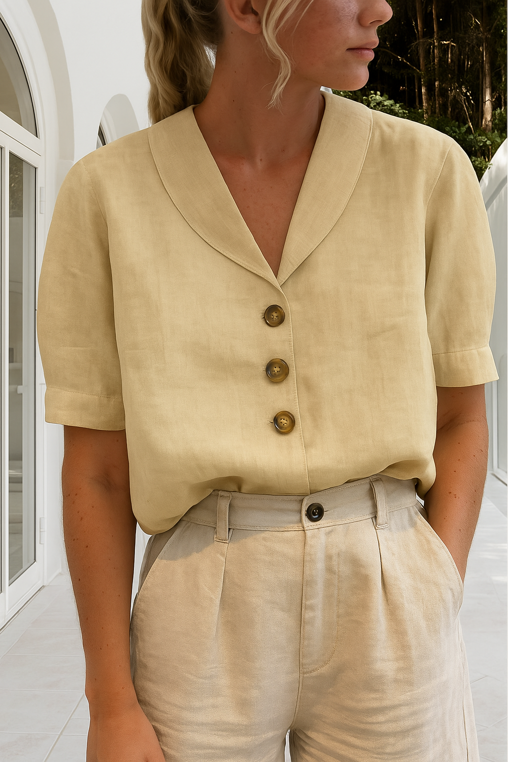 Evelinda - Blusa Casual elegante