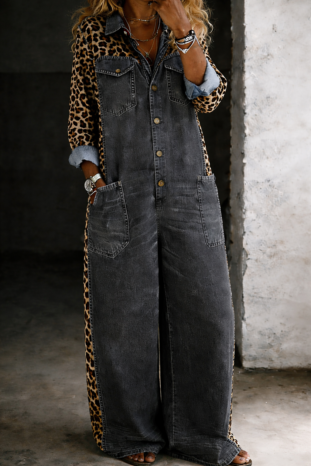 Amanda | Tuta di Denim di Una Pezzo