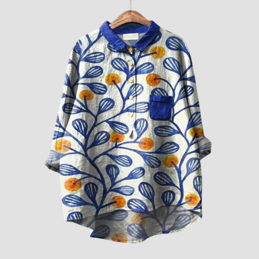 Elenya™ | 2025 – Blusa Hoja Blu