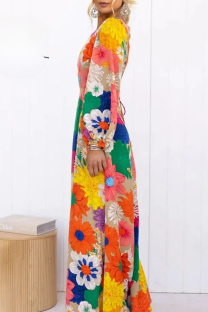 DAISY – ABITO MAXI FLOREALE SOLE
