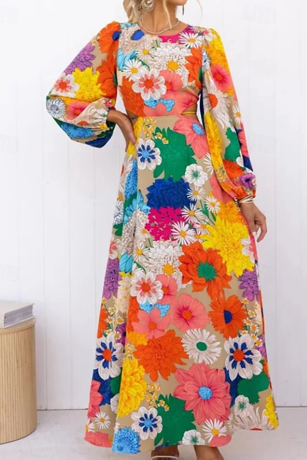 DAISY – ABITO MAXI FLOREALE SOLE