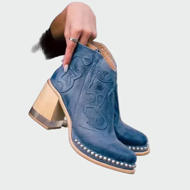 Stivali in pelle bordadas