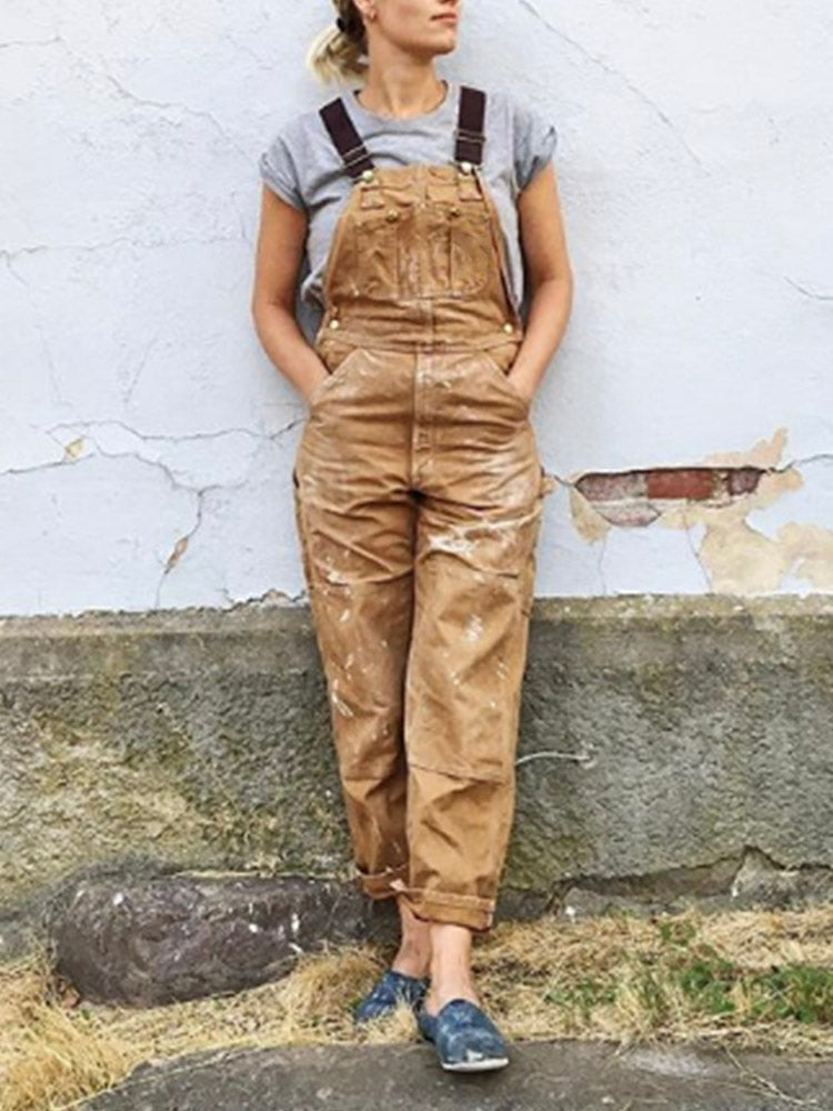 Pantaloni di Lona per Donna – Taglio rilassato e Stile Ispirato in Lavoro