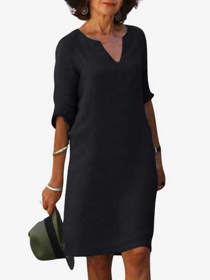 Silvia™ - Abito senza tempo con scollo a V che copre il pancia
