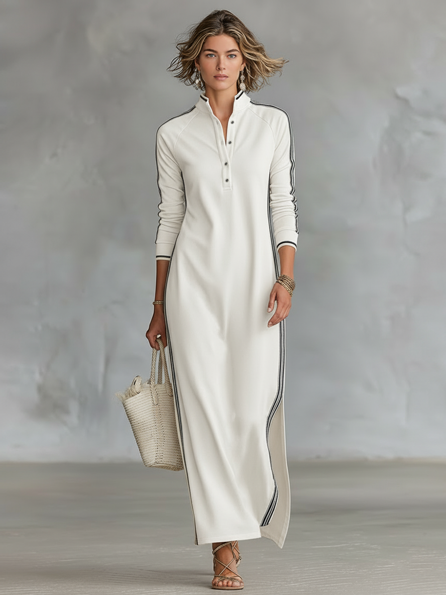 Elara | Abito maxi di Sudadera Minimalista