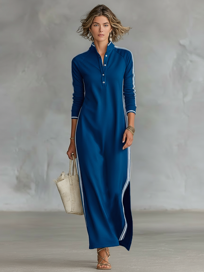 Elara | Abito maxi di Sudadera Minimalista