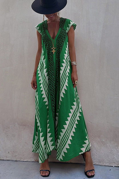 Camille | Abito Bohemio Casual con Scollo a V
