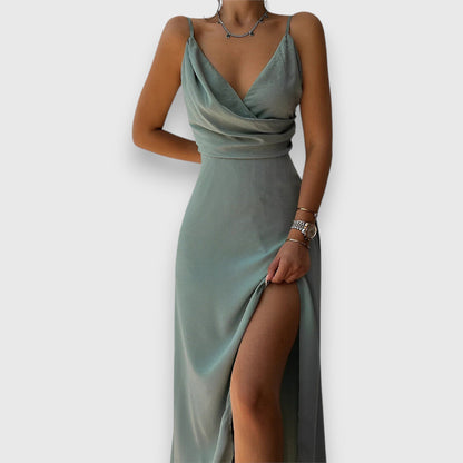 Oliva | Abito maxi elegante