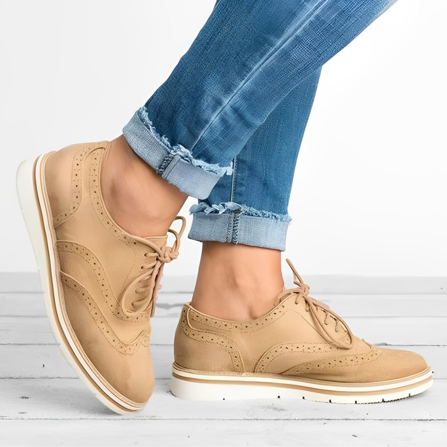 Sloane - Scarpe Oxford con Lacci e Recorte