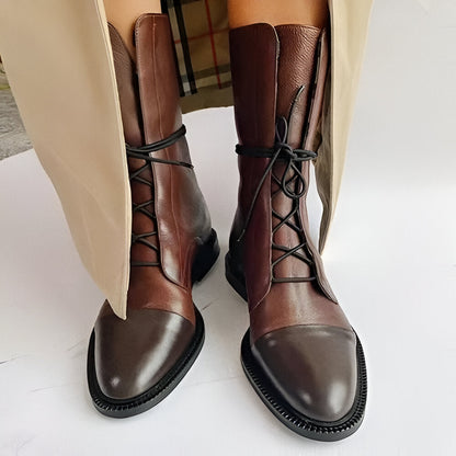 Isabella™ - Eleganti Stivaletti con tacco in pelle vegana