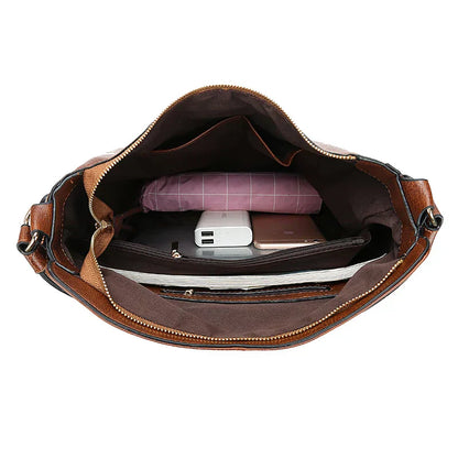 Gudborg | Borsa Elegante e Capiente per il Tutti i giorni in Nero Classico
