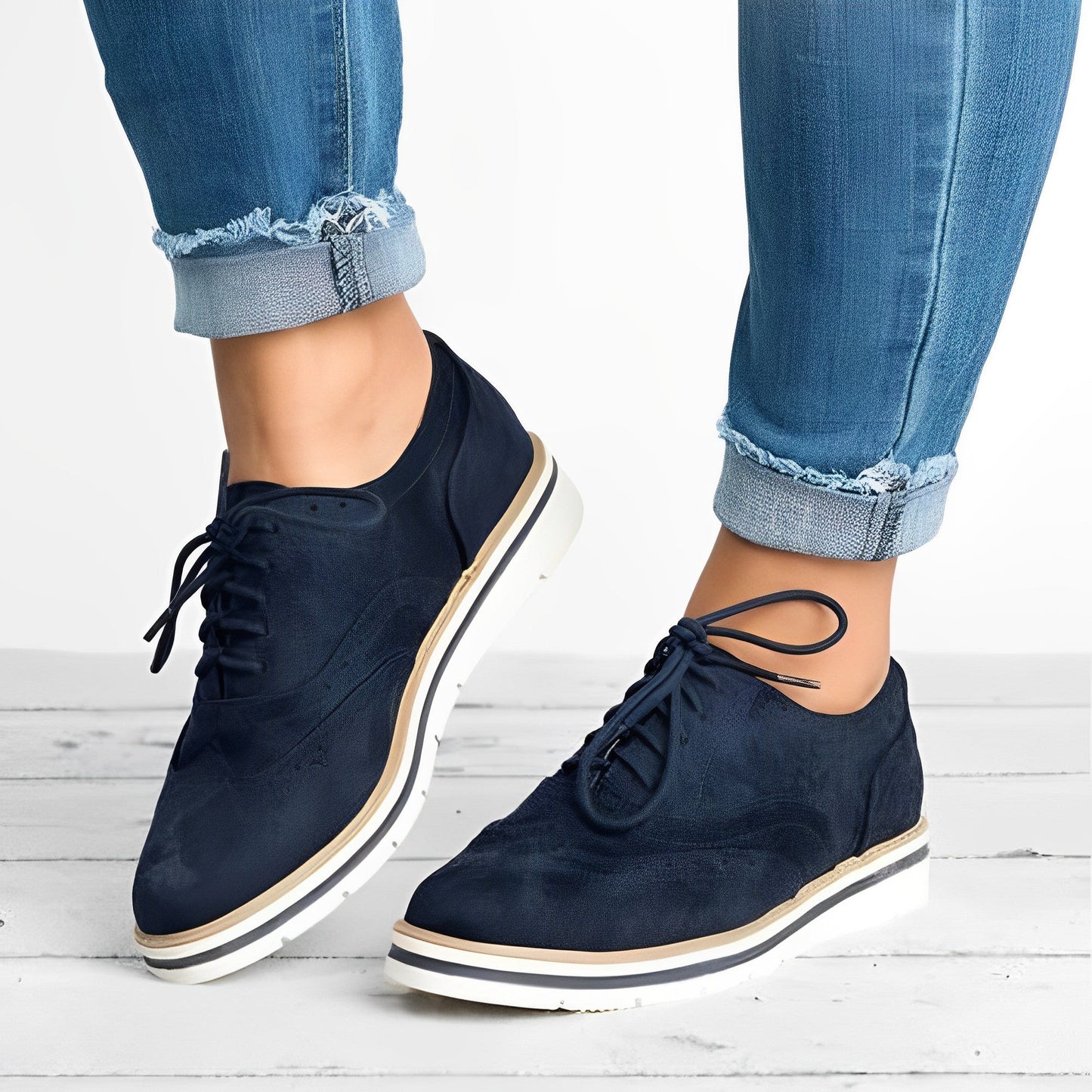 Sloane - Scarpe Oxford con Lacci e Recortes