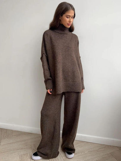 Anne - Set di Maglia con Collo alto