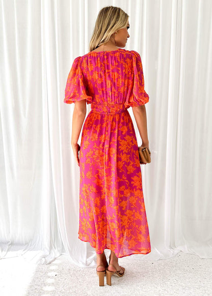 Kathy - Abito maxi elegante con scollo a V