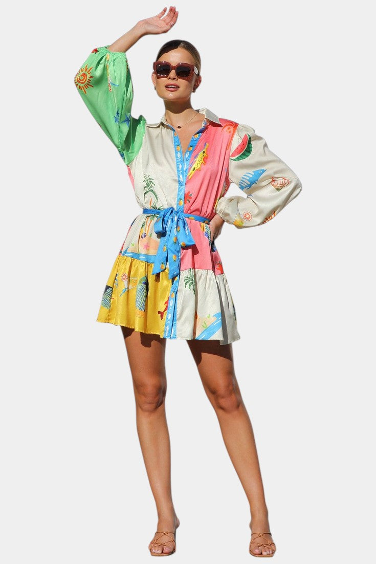 Fallon Abito mini Stampato Multi-Colore