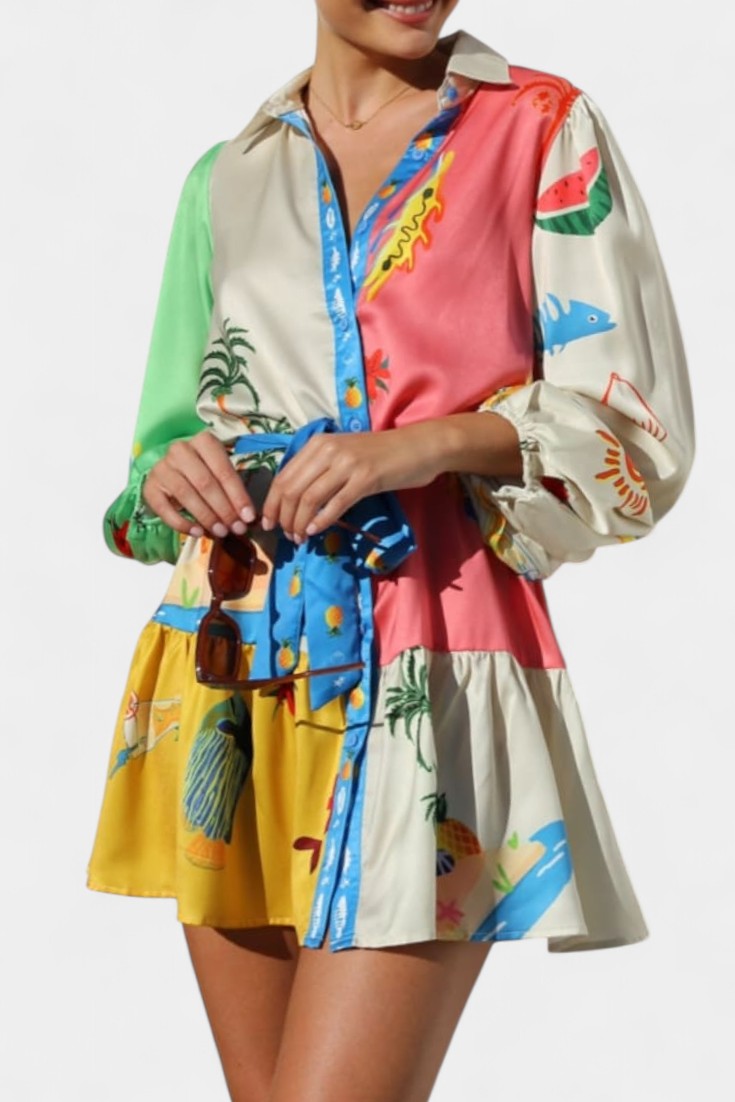 Fallon Abito mini Stampato Multi-Colore