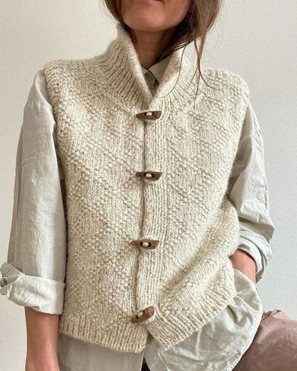 INGRID – CARDIGAN SENZA MANICHE IN MAGLIA COMODO