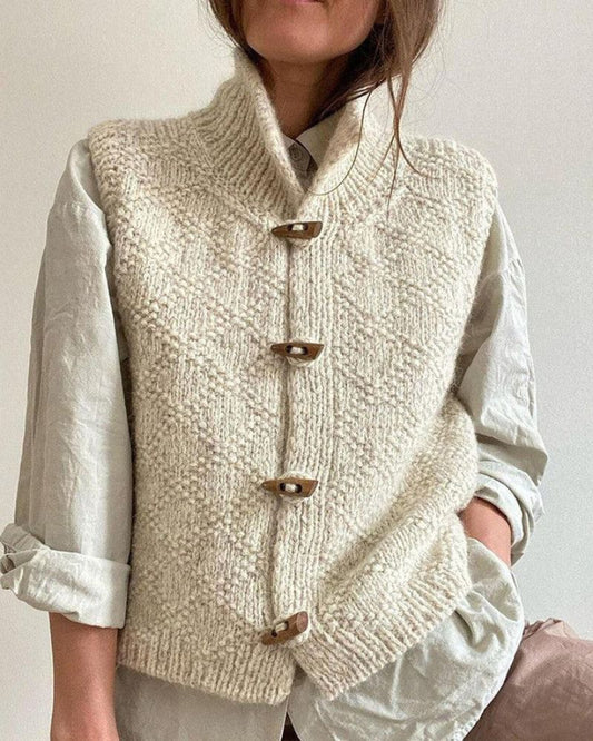STACY - GILET IN MAGLIA SENZA MANICHE SOFISTICATO